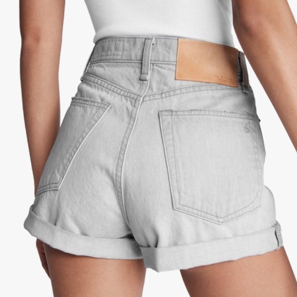 💜NWT Rag & bone 30 Maya High Rise Shorty Short in Anchor - Picture 2 of 6